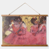 Edgar Degas de roze dansers Hangend Wandkleed (Voorkant)