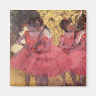 Edgar Degas de Roze Magneet van Dansers