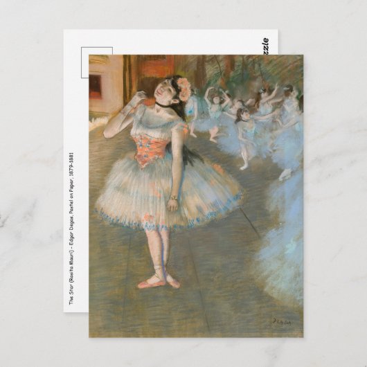 Edgar Degas - De Ster Briefkaart (Voorkant / Achterkant)