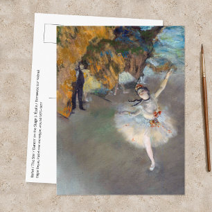 Edgar Degas - De Ster / Danseres op het Podium Briefkaart