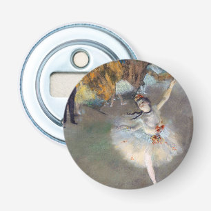 Edgar Degas - De Ster / Danseres op het Podium Button Flesopener