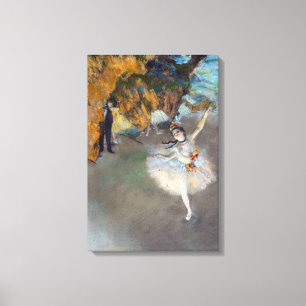 Edgar Degas - De Ster / Danseres op het Podium Canvas Afdruk
