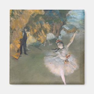 Edgar Degas De ster of danser op het podium Magneet
