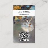 Edgar Degas - de Ster - QR-code Visitekaartje (Voorkant)