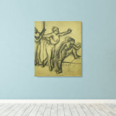 Edgar Degas | Drie dansers, c.1900 Canvas Afdruk (Insitu (Houten vloer))