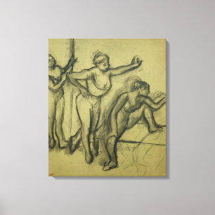 Edgar Degas   Drie dansers, c.1900 Canvas Afdruk