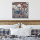 Edgar Degas | Drie dansers die zich op klasse voor Canvas Afdruk (Insitu (Slaapkamer))