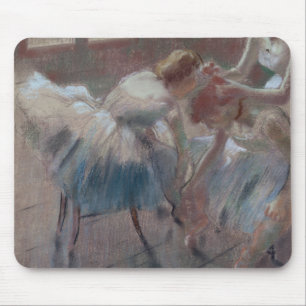 Edgar Degas Drie dansers die zich op klasse voor Muismat