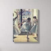 Edgar Degas - Drie dansers in een oefenruimte Canvas Afdruk (Voorkant)