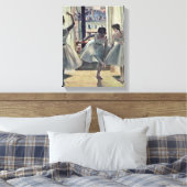 Edgar Degas - Drie dansers in een oefenruimte Canvas Afdruk (Insitu (Slaapkamer))