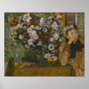 Edgar Degas Een vrouw Zitten naast een debiet Poster