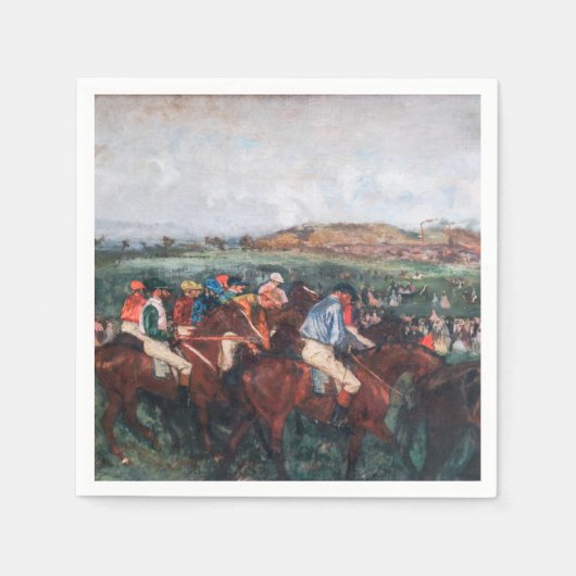 Edgar Degas - Gentlemen Race Servet (Voorkant)