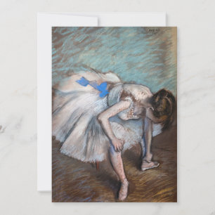 Edgar Degas - Gezette danseres Bedankkaart