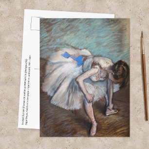 Edgar Degas - Gezette danseres Briefkaart