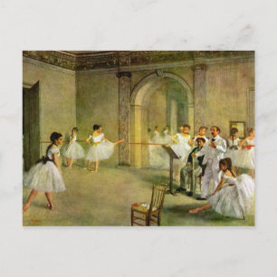 Edgar Degas - Hall of the Opera Ballet in the Rue Briefkaart