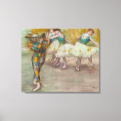 Edgar Degas - Harlequin Dance Canvas Afdruk (Voorkant)