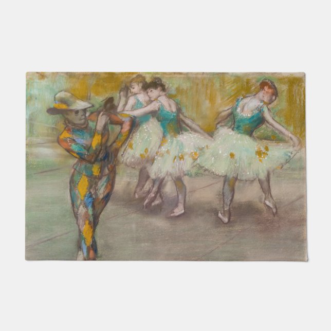 Edgar Degas - Harlequin Dance Deurmat (Voorkant)