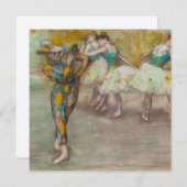 Edgar Degas - Harlequin Dance Kaart (Voorkant / Achterkant)