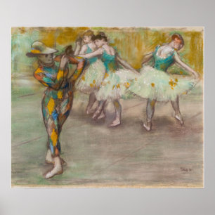 Edgar Degas - Harlequin Dance Poster