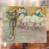 Edgar Degas - Harlequin Dance Raamsticker (Vel 2)
