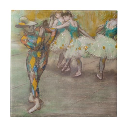 Edgar Degas - Harlequin Dance Tegeltje (Voorkant)