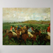 Edgar Degas | Heren race, voor het vertrek Poster (Voorkant)