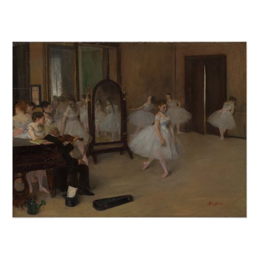 Edgar Degas | Het Dancing Class Ballet Perfect Poster (Voorkant)