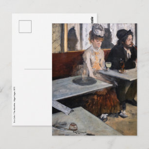Edgar Degas - In een café / De Absint Briefkaart