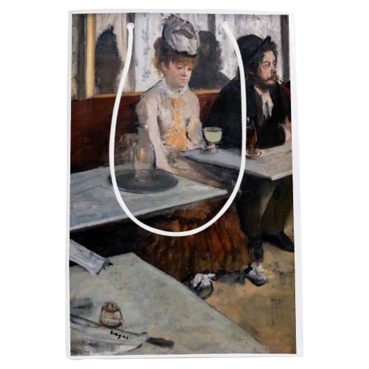 Edgar Degas - in een cafe / de Absinthe Medium Cadeauzakje (Voorkant)