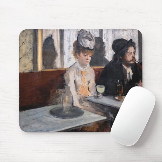 Edgar Degas - in een cafe / de Absinthe Muismat (Met muis)