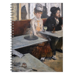 Edgar Degas - in een cafe / de Absinthe Notitieboek
