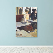 Edgar Degas | In een cafe of in de Absinthe Canvas Afdruk (Insitu (Houten vloer))