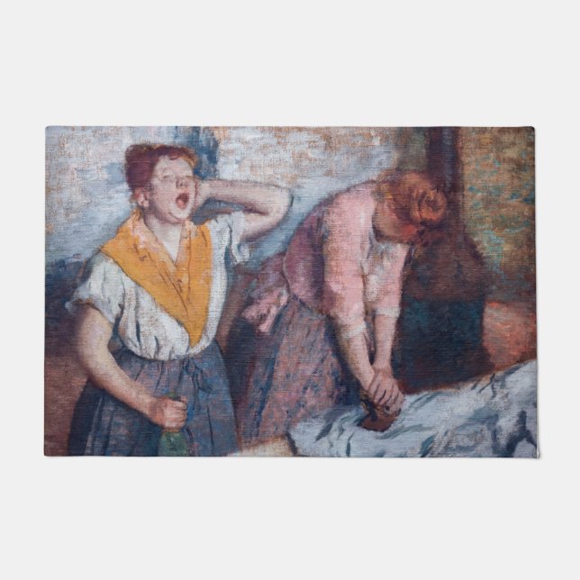 Edgar Degas - Ironing voor vrouwen Deurmat (Voorkant)