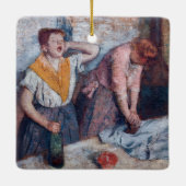 Edgar Degas - Ironing voor vrouwen Keramisch Ornament (Achterkant)