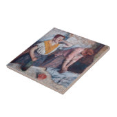Edgar Degas - Ironing voor vrouwen Tegeltje (Zijkant)