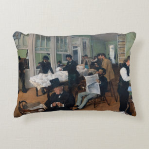 Edgar Degas - Katoenhandel in New Orleans Accent Kussen