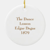 Edgar Degas Keramisch Ornament (Achterkant)