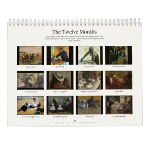 Edgar Degas Kunstkalender voor aan de muur Kalender
