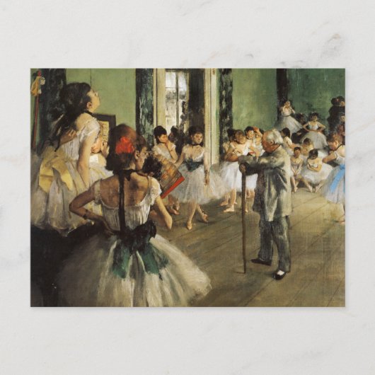Edgar Degas La Classe de Danse Briefkaart (Voorkant)