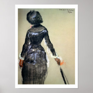 Edgar Degas   Mary Cassatt bij het Louvre Poster