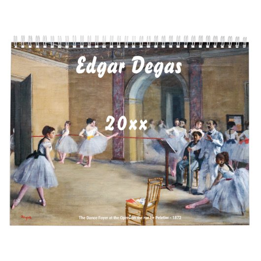 Edgar Degas Meesterwerken Selectie Kalender (Hoes)