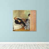Edgar Degas | Monsieur en Madame Edouard Manet Canvas Afdruk (Insitu (Houten vloer))