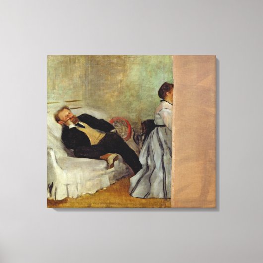 Edgar Degas | Monsieur en Madame Edouard Manet Canvas Afdruk (Voorkant)