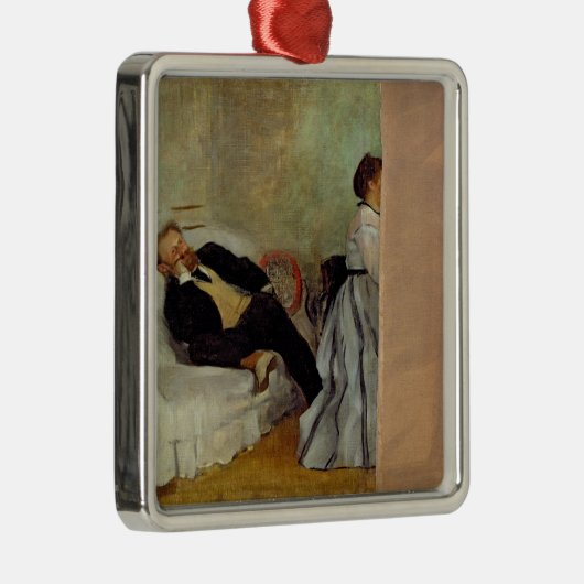 Edgar Degas | Monsieur en Madame Edouard Manet Metalen Ornament (Rechts)