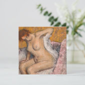 Edgar Degas - Na de Bath Kaart (Staand voorkant)