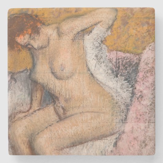 Edgar Degas - Na de Bath Stenen Onderzetter (Voorkant)