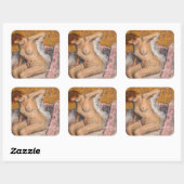 Edgar Degas - Na de Bath Vierkante Sticker (Vel)