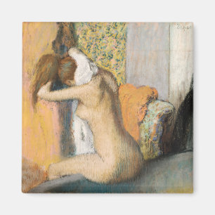 Edgar Degas   Na het bad droognek Magneet