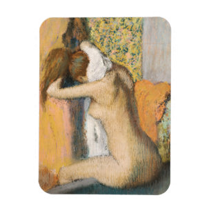Edgar Degas   Na het bad droognek Magneet