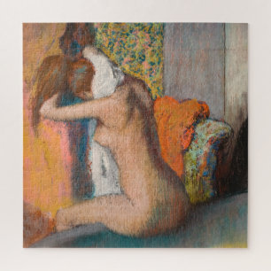 Edgar Degas - Na het bad, vrouw die nek afdroogt Legpuzzel